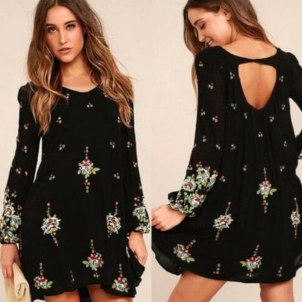 Free People Oxford Embroidered Dress